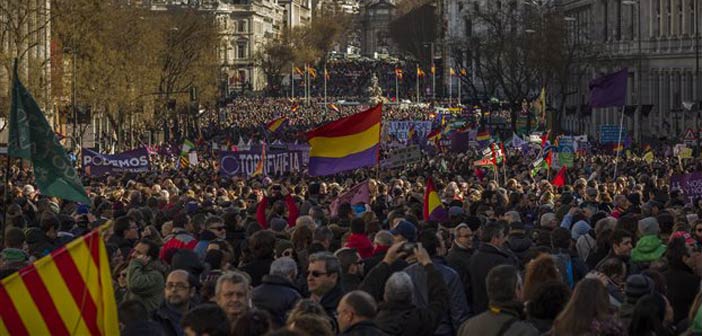 Επίδειξη δύναμης από το Podemos στην Ισπανία
