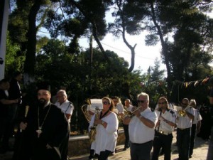 Τελετή υποδοχής τίμιας χείρας Αγίας Μαρίνας