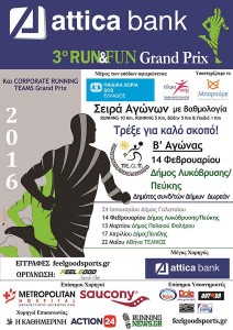 Αφίσα Attica Bank 3ο Run & Fun Grand Prix