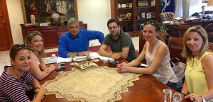 Ο δήμαρχος Αμαρουσίου με την επιστημονική ομάδα του Πανεπιστημίου Πελοποννήσου