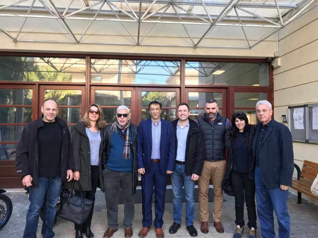 Ευχές αντάλλαξε ο υποψήφιος δήμαρχος Αντ. Φειδοπιάστης με τους εργαζόμενους του Δήμου Πεντέλης