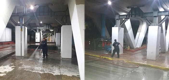 Τους κοινόχρηστους χώρους του σταθμού ΗΣΑΠ «Μαρούσι» καθάρισαν συνεργεία του Δήμου Αμαρουσίου