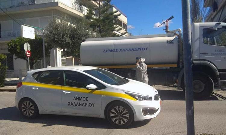 Πολύωρη αυτοψία δημάρχου Χαλανδρίου στις διαδρομές καθαρισμού του Δήμου