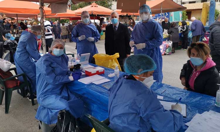 18.399 rapid tests από κλιμάκια της Περιφέρειας και ΙΣΑ σε 31 Δήμους της Αττικής