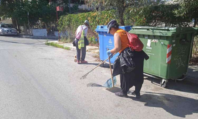 Μεταμόρφωση: Στις περιοχές της Ν. Ζωής, Βλάχου και Νεμέσεως βρέθηκαν τα συνεργεία Καθαριότητας του Δήμου