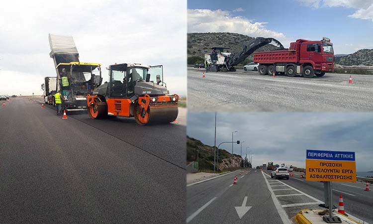 Συνεχίζονται οι εργασίες αναβάθμισης του οδικού δικτύου Αθηνών – Σουνίου  από την Περιφέρεια Αττικής