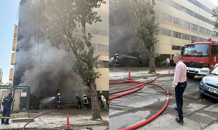 Φωτιά στο νοσοκομείο Metropolitan General στον Χολαργό