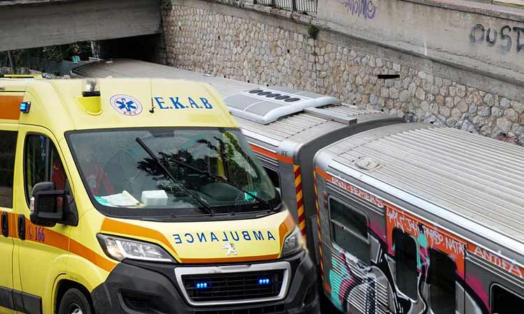 Άνδρας έπεσε από πεζογέφυρα στις γραμμές του ΗΣΑΠ στο Ηράκλειο Αττικής