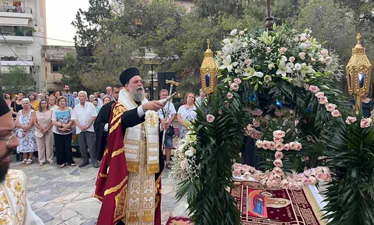 Μέγας Εσπερινός Κοιμήσεως της Θεοτόκου στη Νέα Ιωνία