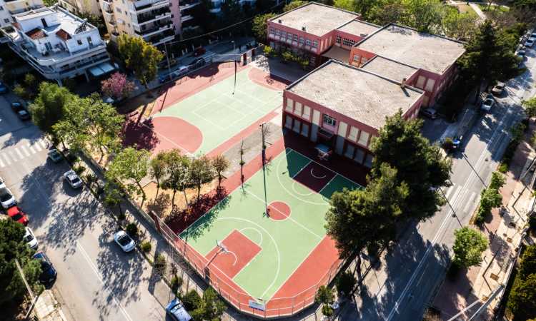 Νέα όψη απέκτησε το προαύλιο του 3ου Δημοτικού Σχολείου Βριλησσίων