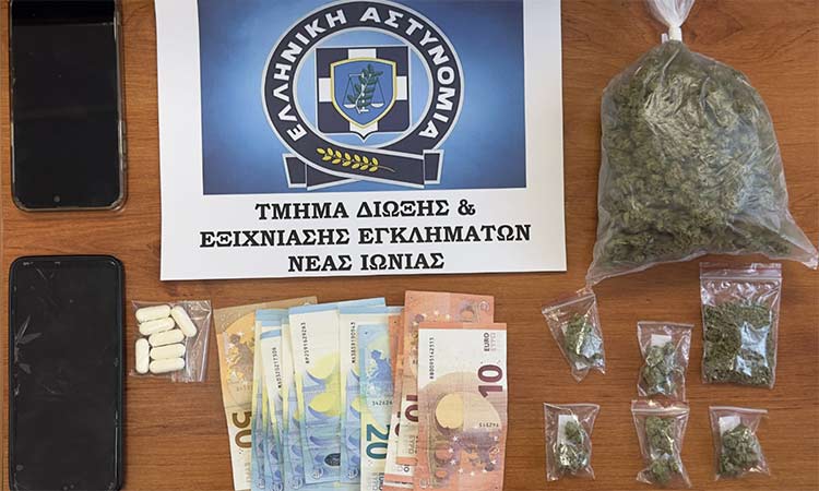 Σύλληψη 20χρονου για ναρκωτικά στη Νέα Ιωνία