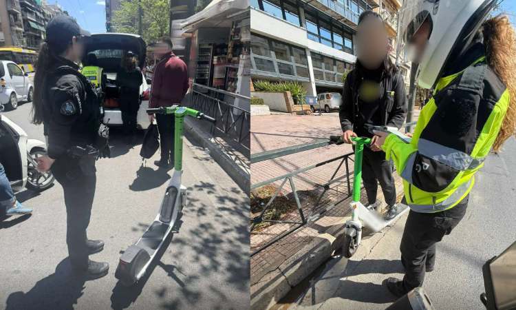 Αμείωτες οι παραβάσεις οδηγών πατινιών στην Αττική
