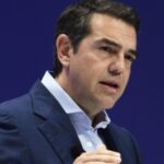 Ο Αλέξης Τσίπρας σε εκδήλωση στο Χαλάνδρι