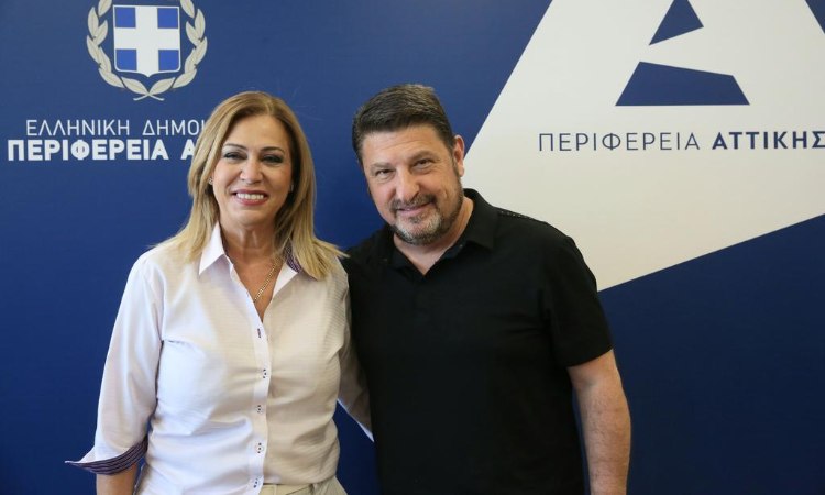 Συνάντηση εργασίας του περιφερειάρχη Αττικής με την πρόεδρο του ΑΠΕ-ΜΠΕ