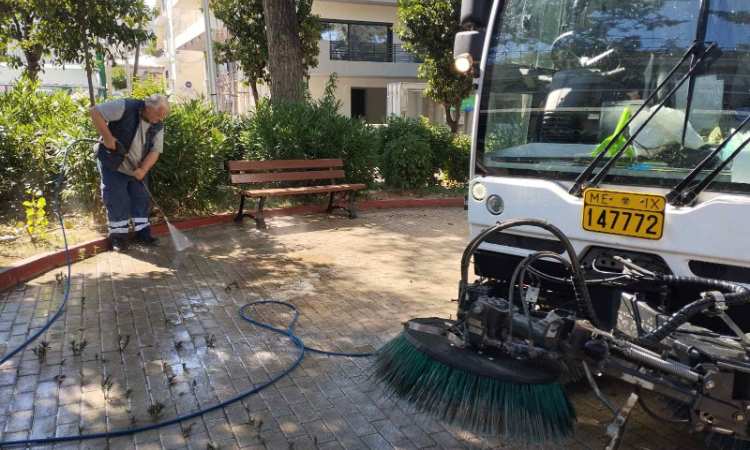 Σαρωτικές παρεμβάσεις της Διεύθυνσης Καθαριότητας στο Μαρούσι