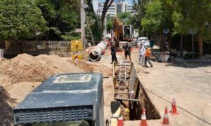 Σε εξέλιξη οι εργασίες για την αντιπλημμυρική προστασία της Αγίας Φιλοθέης στο Μαρούσι