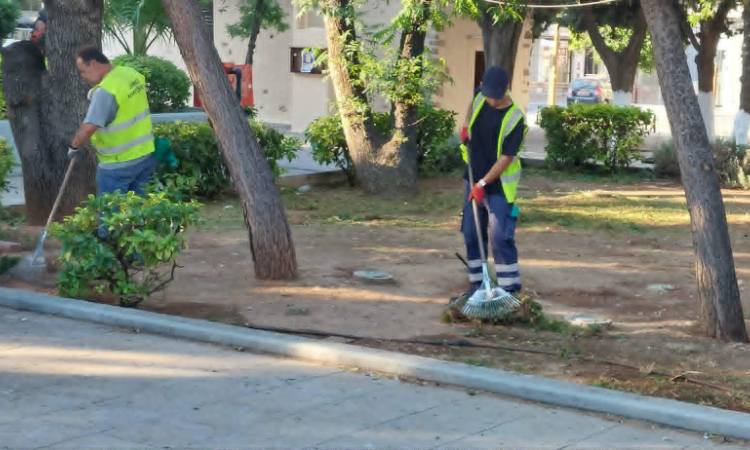Συνεχίζονται οι παρεμβάσεις καθαρισμού και συντήρησης πρασίνου στο Μαρούσι