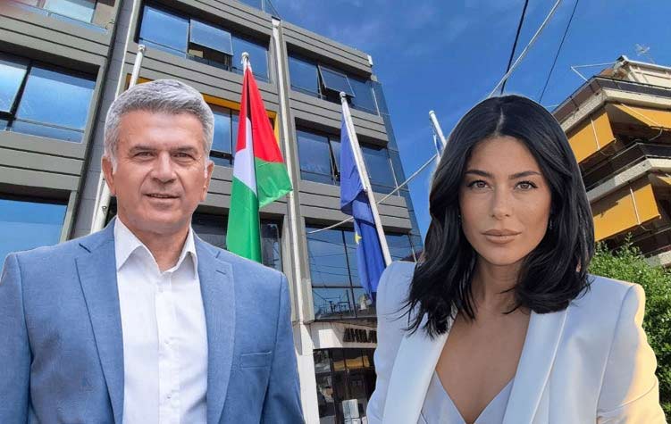 «Ετεροχρονισμένη» απάντηση Π. Μανούρη στην Αφρ. Λατινοπούλου για την παλαιστινιακή σημαία στο δημαρχείο