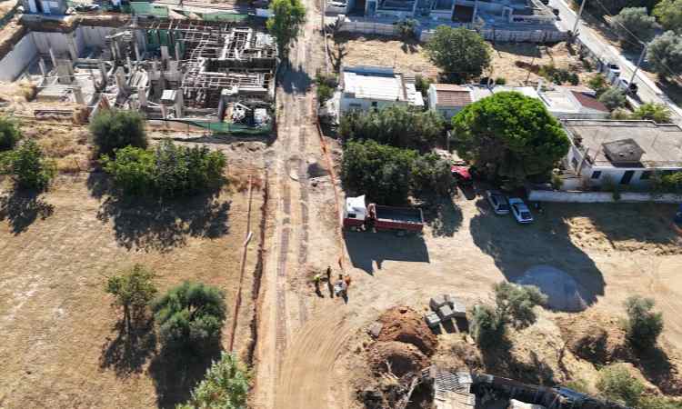Σε εξέλιξη η διάνοιξη νέας οδού στο Πολύδροσο Αμαρουσίου