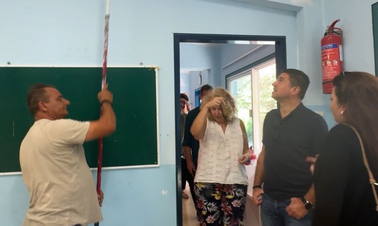Τις εργασίες αναβάθμισης στα σχολεία της Αγίας Παρασκευής επιτήρησε ο Γ. Μυλωνάκης