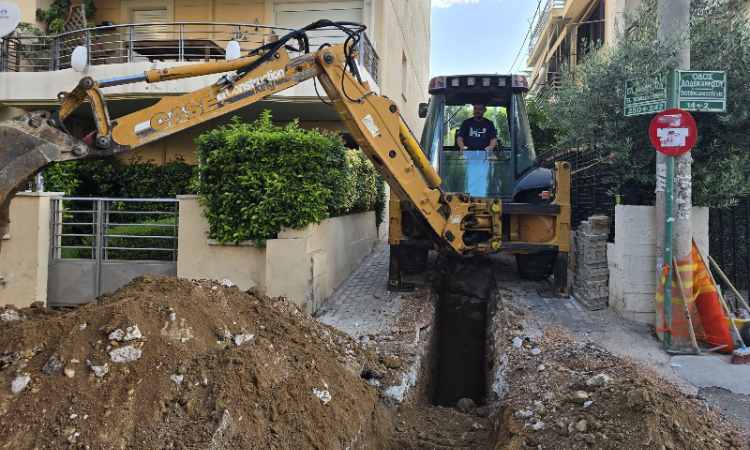 Συνεχίζεται η αντικατάσταση αγωγών ακαθάρτων στο Ηράκλειο Αττικής