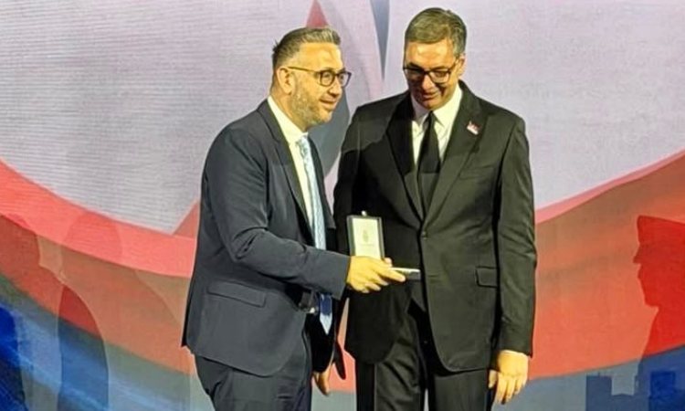 Τιμητική διάκριση στην ΚΕΔΕ από τον πρόεδρο της Σερβίας