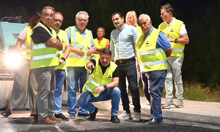 Αυτοψία Ν. Χαρδαλιά σε έργα ασφαλτόστρωσης στη Λεωφόρο Φυλής